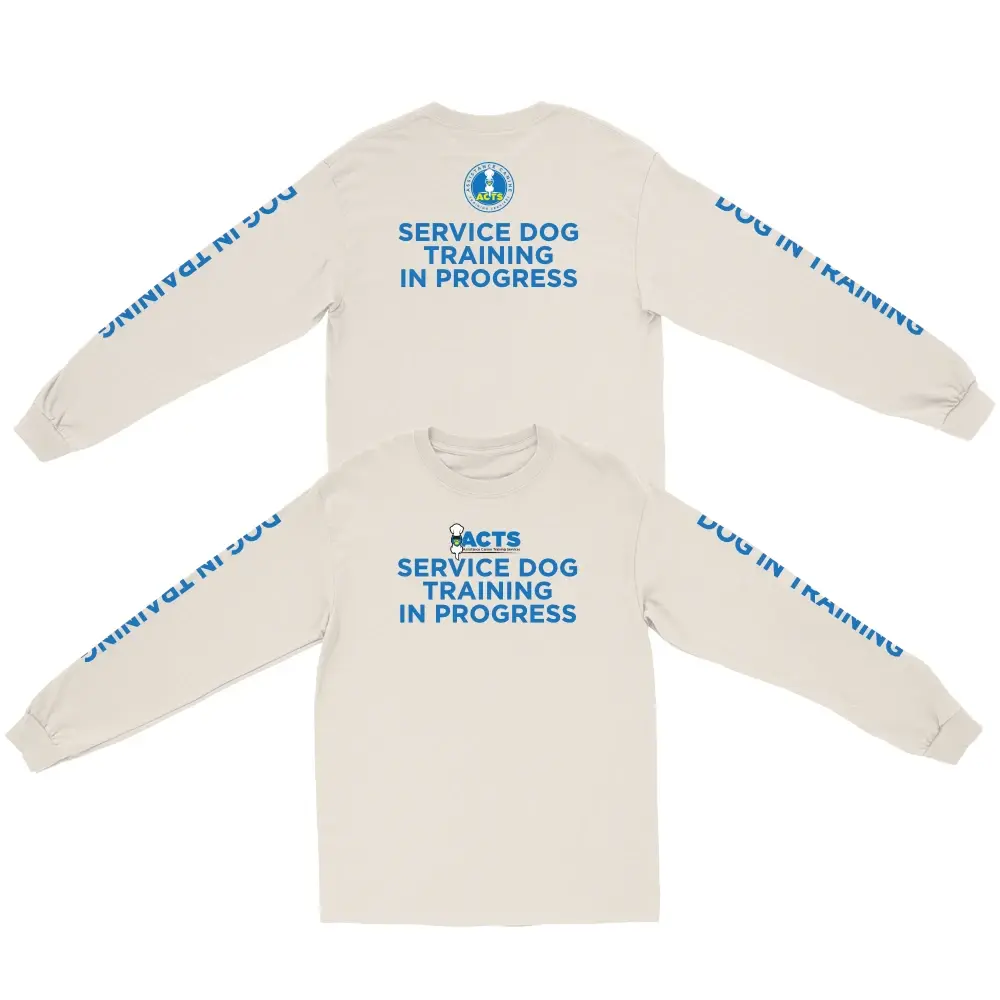 Service Dog Training In Progress Long Sleeve T-Shirt